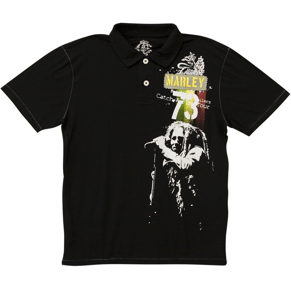 Bob Marley - 1973 Polo Shirt Men's Polo Shirts Bob Marley SM Black 
