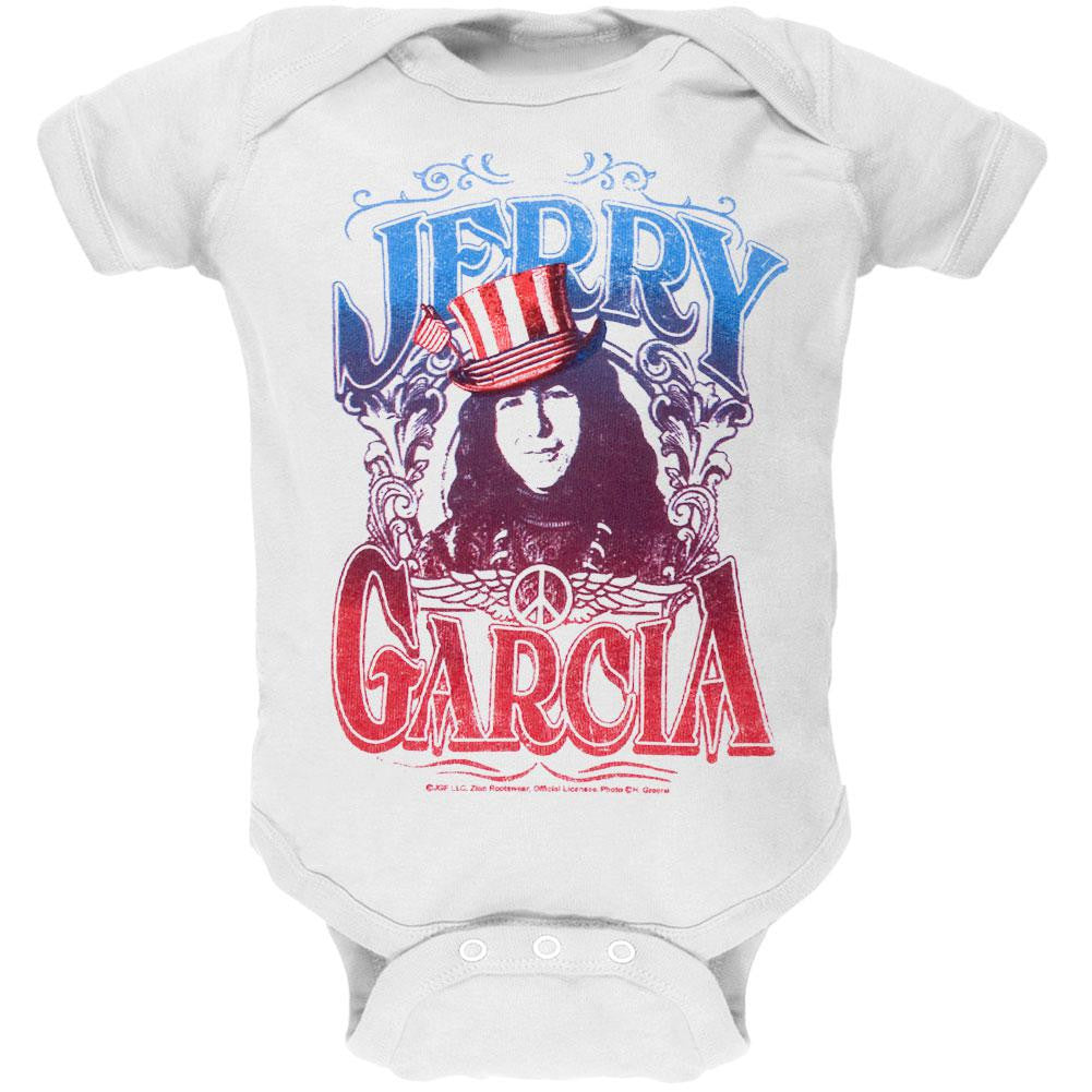 Jerry Garcia - America Baby One Piece Baby One Piece Jerry Garcia SM White