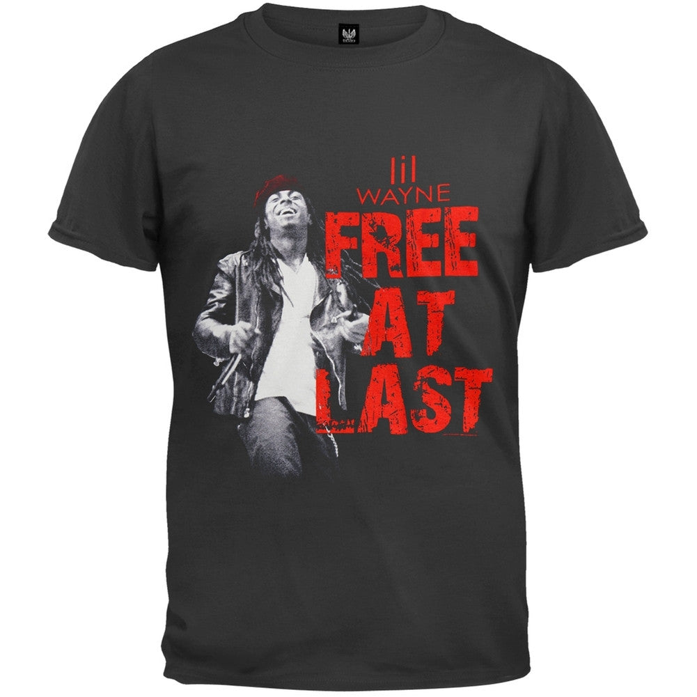 Lil Wayne - Free At Last T-Shirt Men's T-Shirts Lil Wayne SM Black 