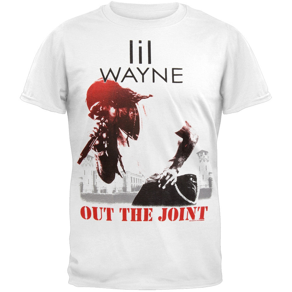 Lil Wayne - Out The Joint T-Shirt Men's T-Shirts Lil Wayne SM White 