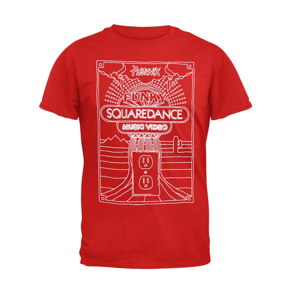 Phoenix - Funky Squaredance Soft T-Shirt Men's T-Shirts Phoenix SM Red 