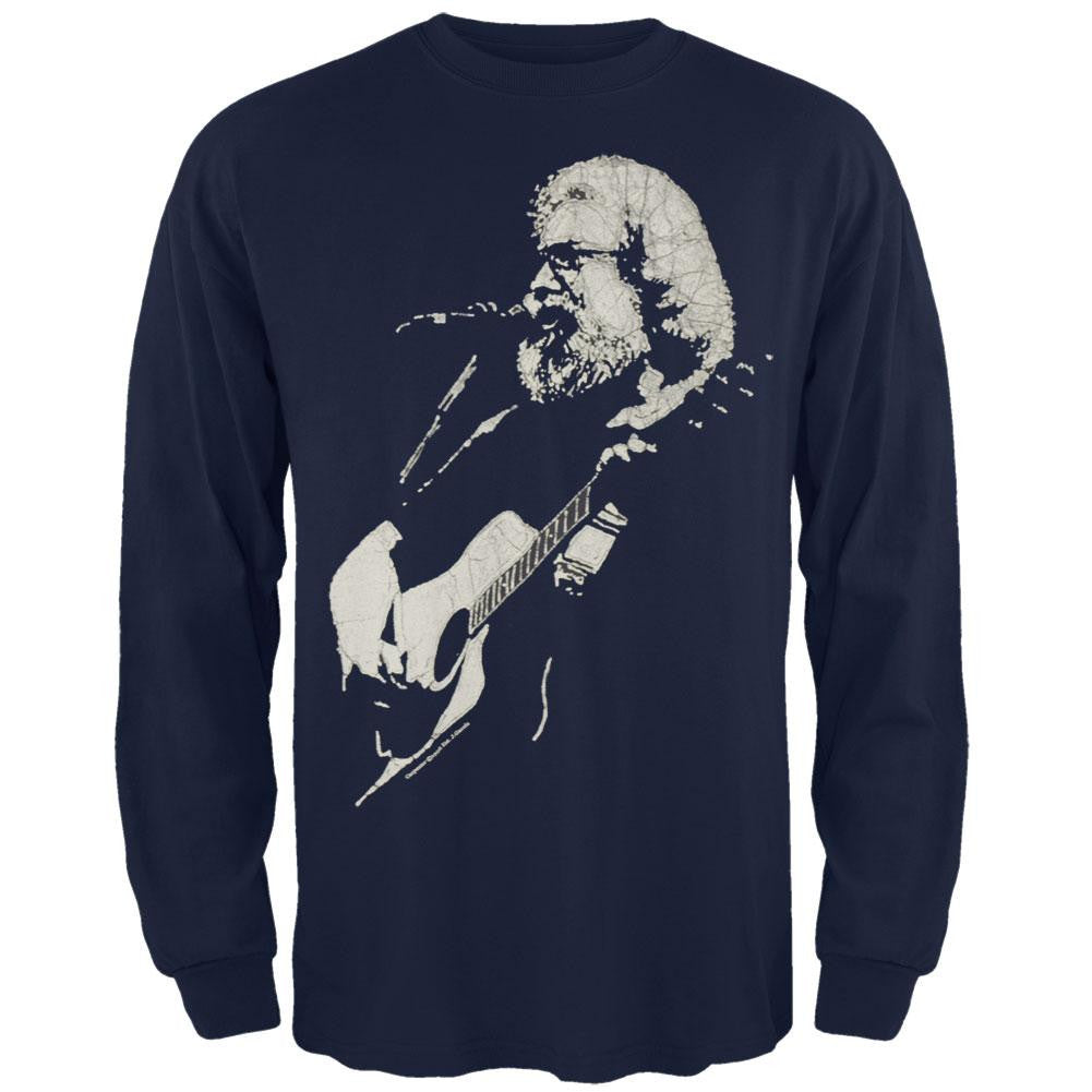 Jerry Garcia - Acoustic Long Sleeve T-Shirt Men's Long Sleeves Jerry Garcia 2XL Blue