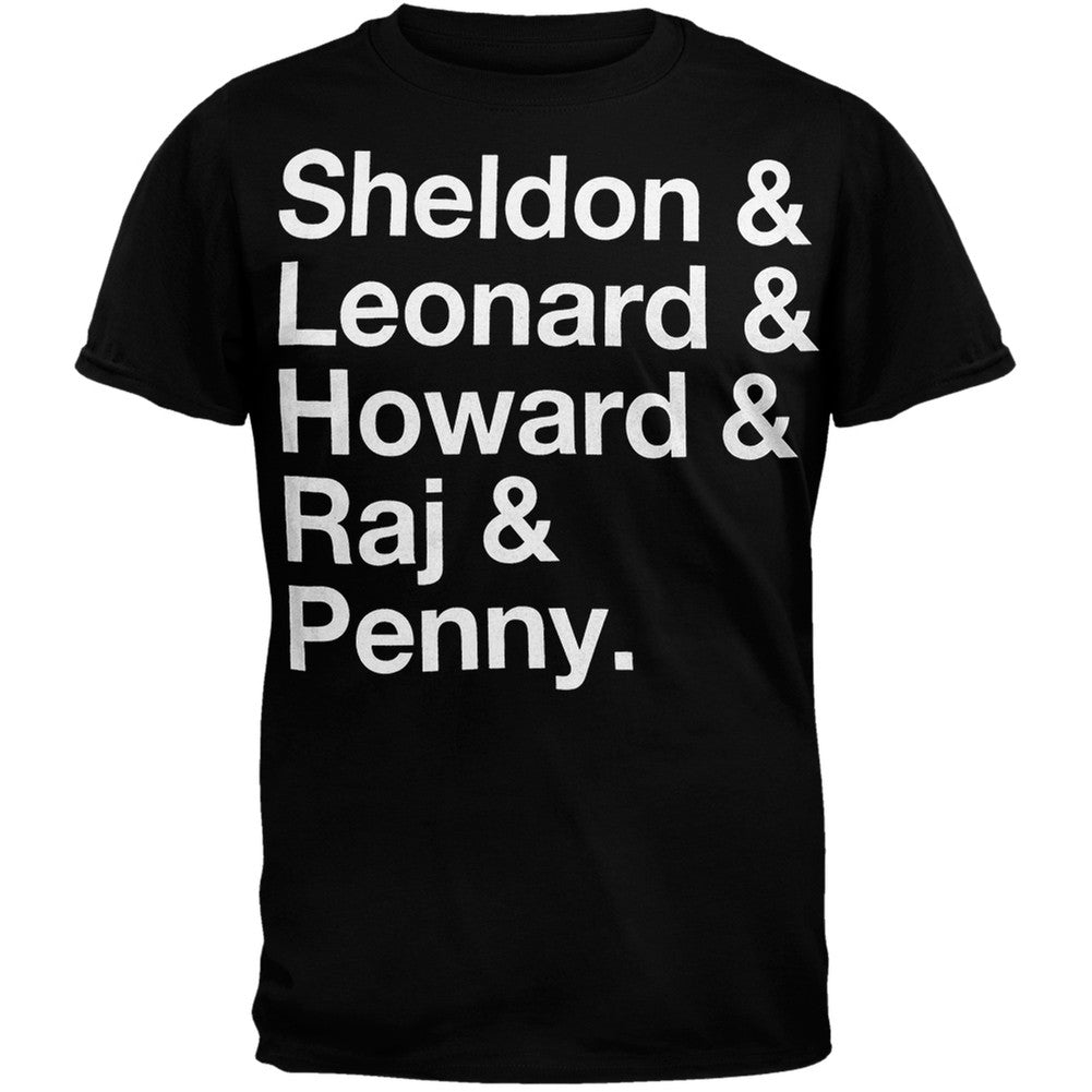 Big Bang Theory - SLHRP T-Shirt Men's T-Shirts Big Bang Theory SM Black 