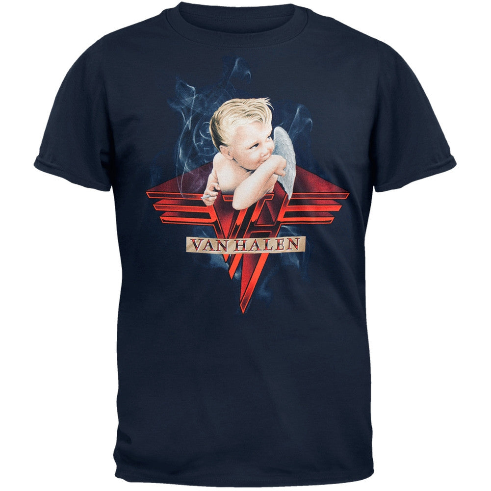 Van Halen Smoking Angel Mens T Shirt Men's T-Shirts Van Halen LG  
