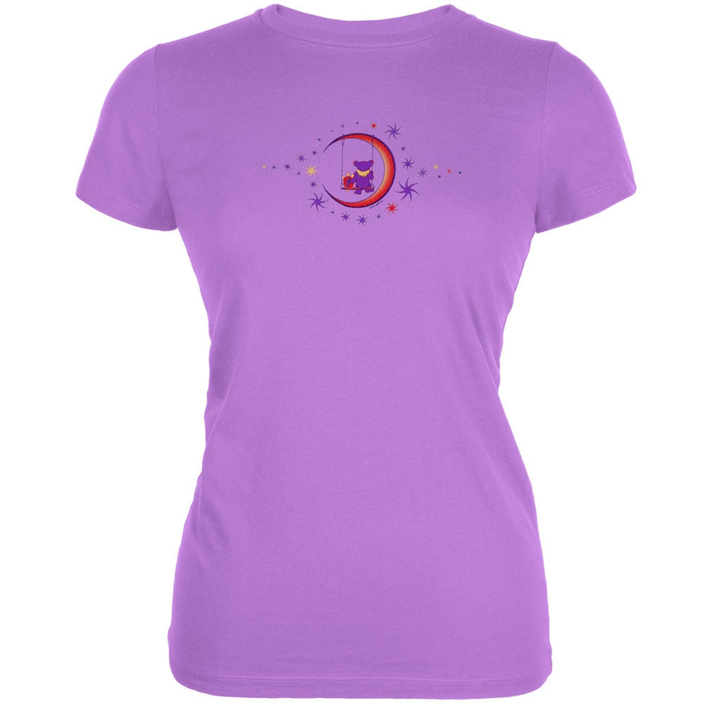 Grateful Dead - Moon Swing Purple Juniors T-Shirt Juniors T-Shirts Grateful Dead   