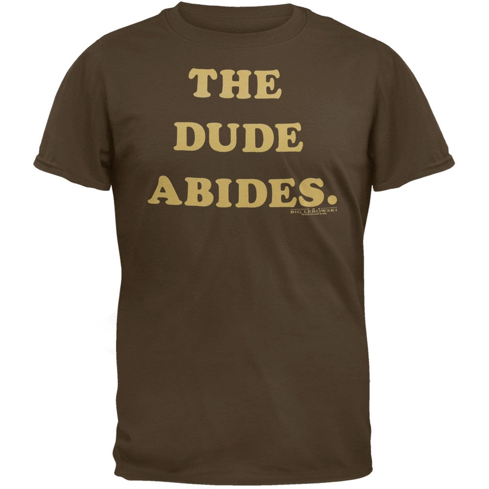 The Big Lebowski - Dude Flip T-Shirt Men's T-Shirts The Big Lebowski SM Brown 