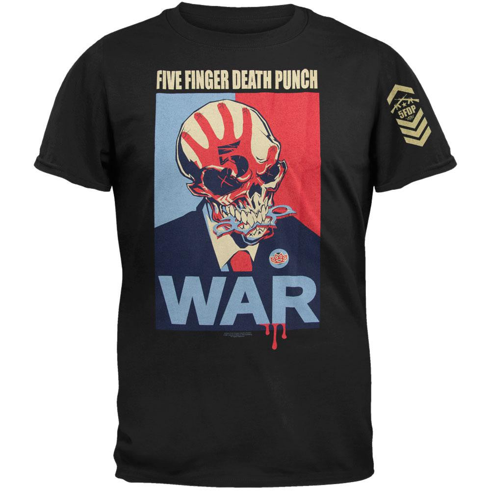 Five Finger Death Punch - War T-Shirt Men's T-Shirts Five Finger Death Punch 2XL Black 