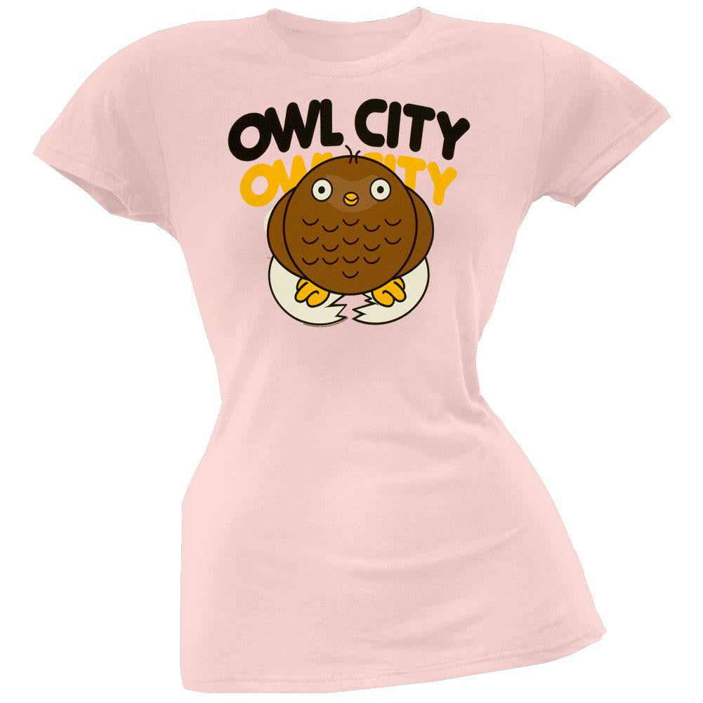 Owl City - City Baby Juniors T-Shirt Juniors T-Shirts Owl City LG Pink 