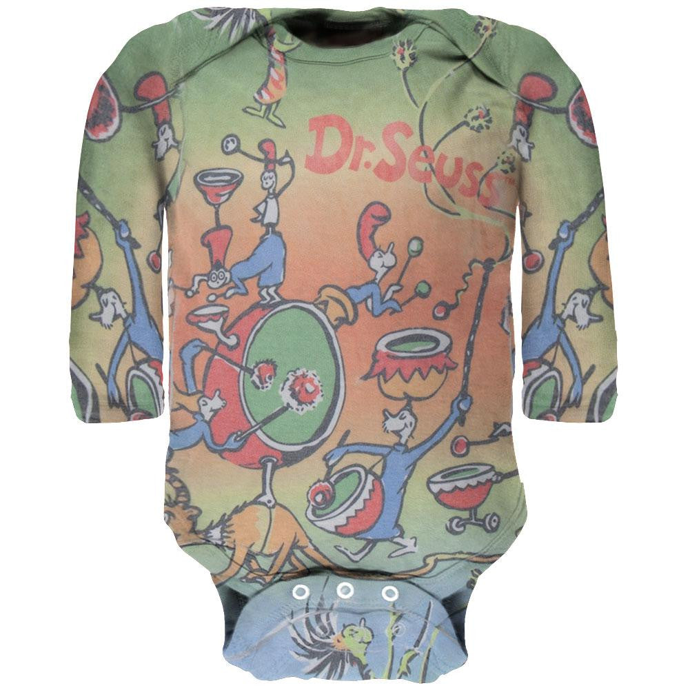 Dr. Seuss - I'm With The Band Long Sleeve Baby One Piece Baby One Piece Dr. Seuss 0-3M Multi 
