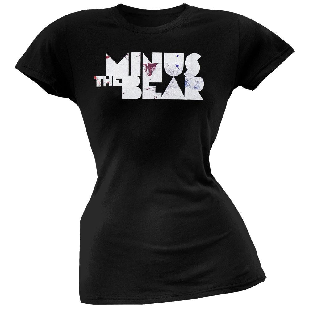 Minus The Bear - Logo Juniors T-Shirt Juniors T-Shirts Minus The Bear SM Black