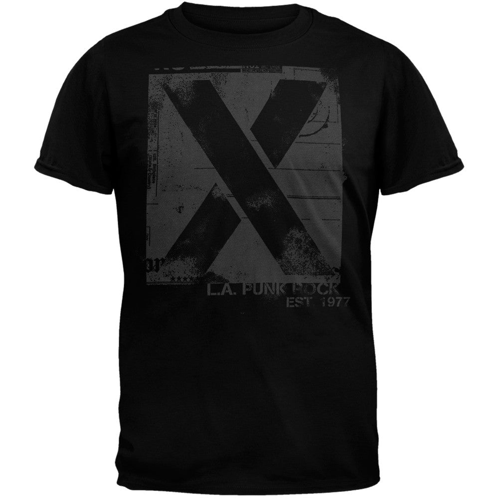 X - Distressed X T-Shirt Men's T-Shirts X (Band)   