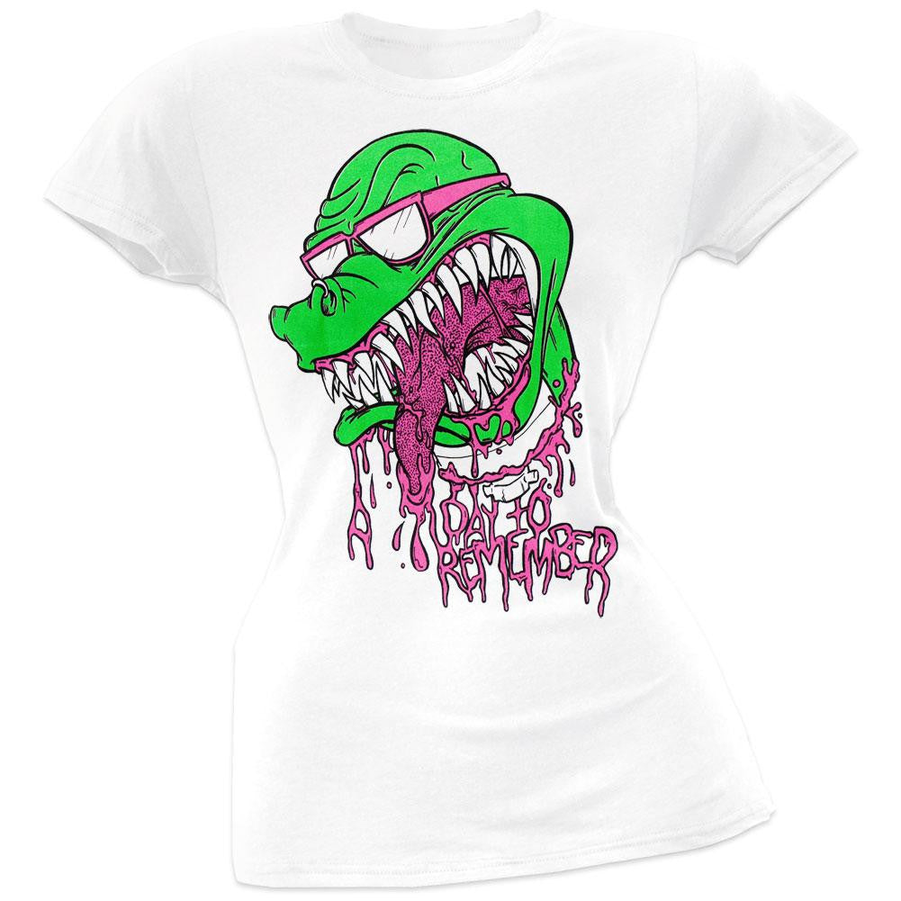 A Day To Remember - Dinoroar Juniors T-Shirt Juniors T-Shirts A Day To Remember SM White 