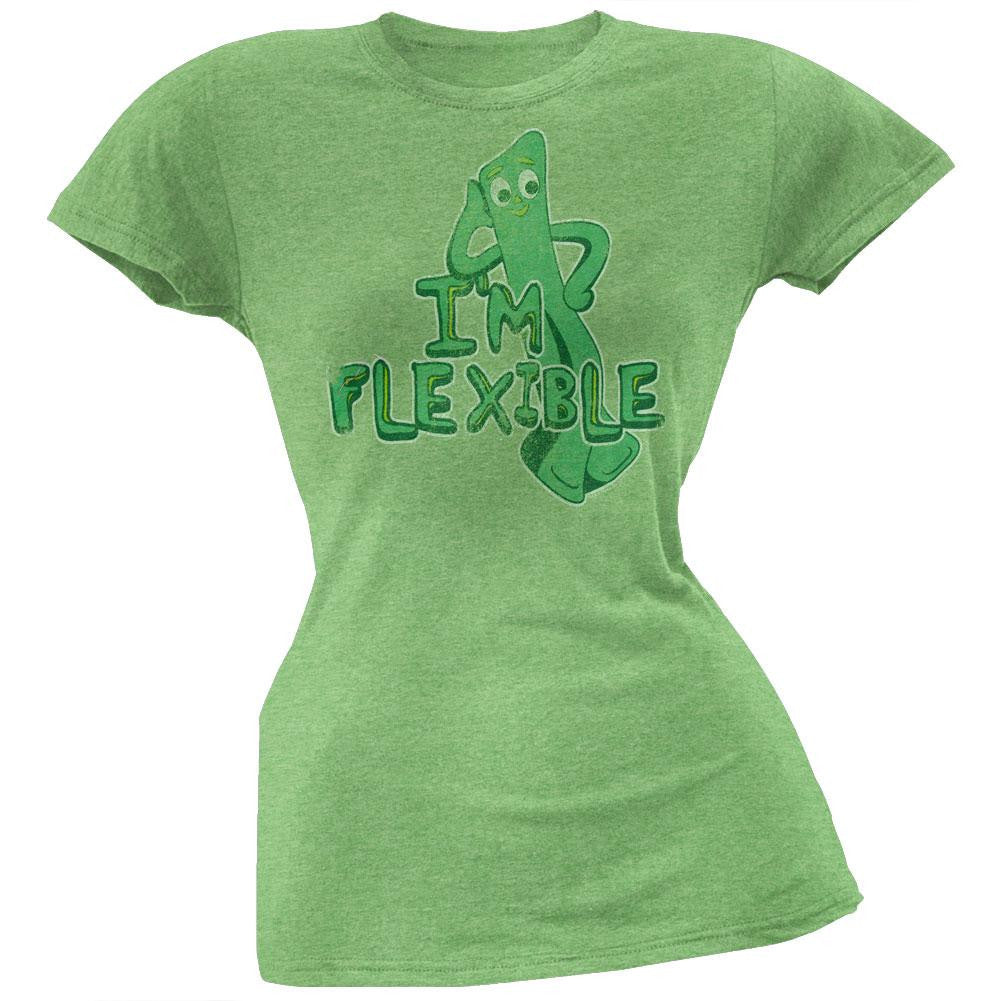 Gumby - Flexible Juniors T-Shirt Juniors T-Shirts Gumby SM Green