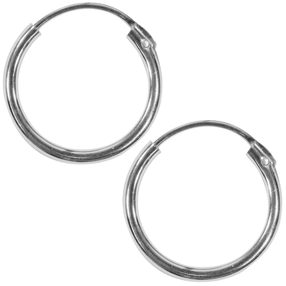 12mm Plain Hoop Earrings Hoop Earrings Old Glory   