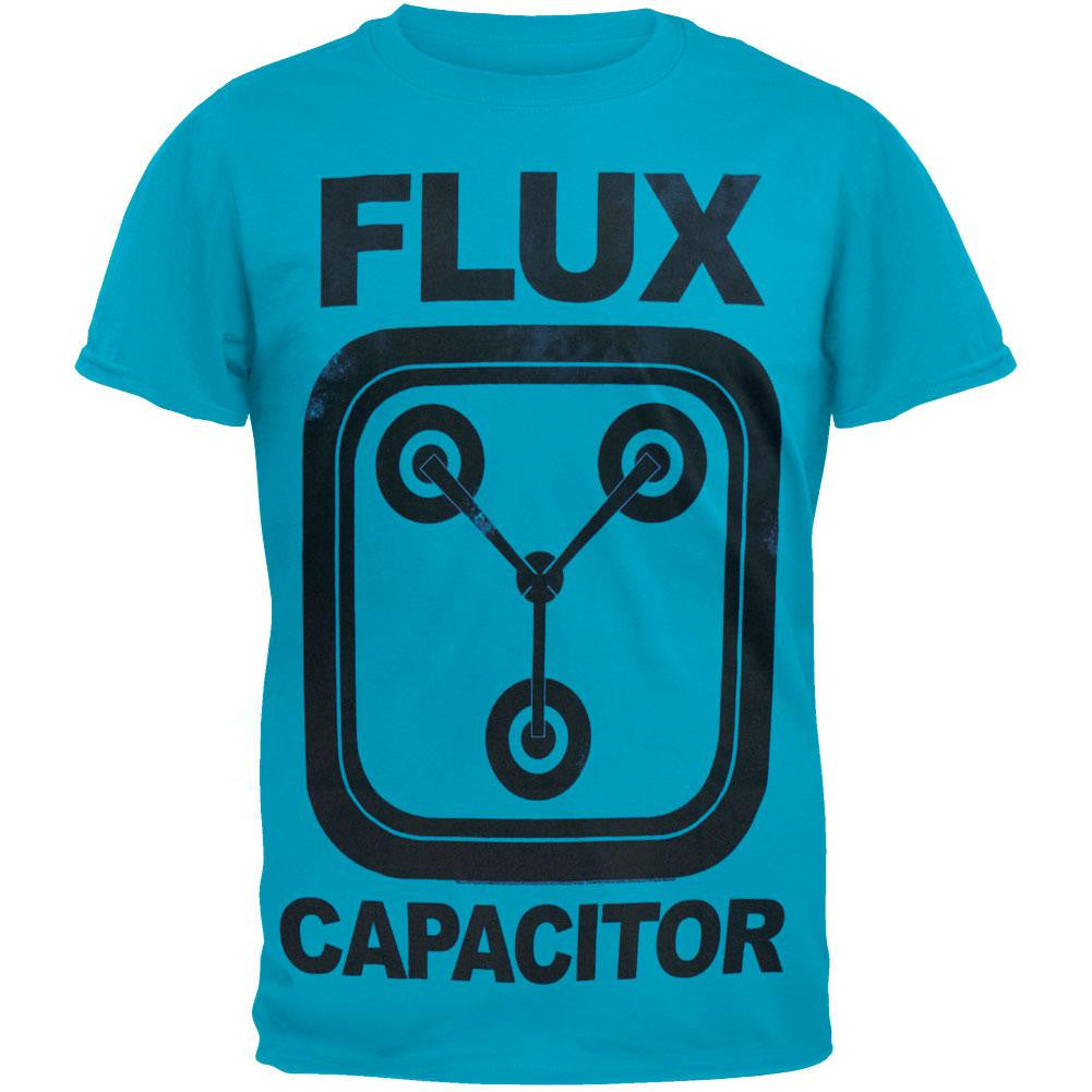 Back To The Future - Flux Capacitor Soft T-Shirt Men's T-Shirts Back To The Future SM Blue 