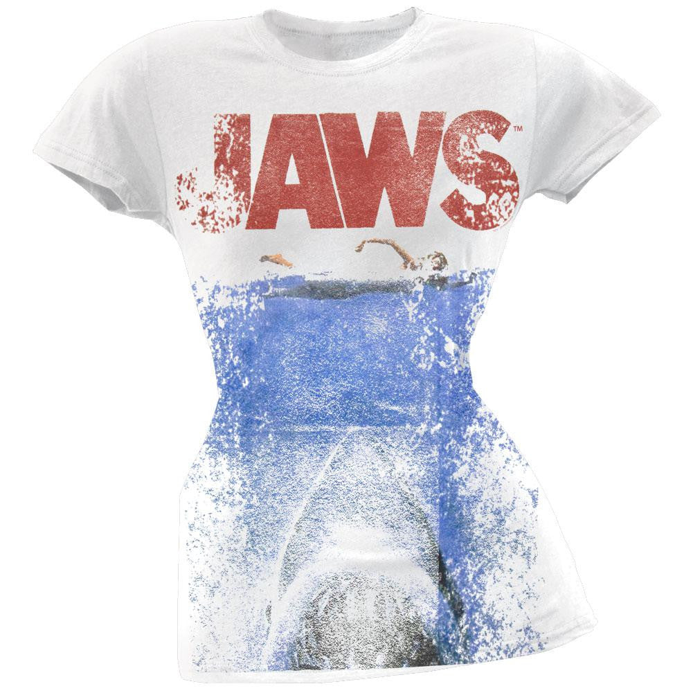 Jaws - In Japan Juniors T-Shirt Juniors T-Shirts Jaws SM White