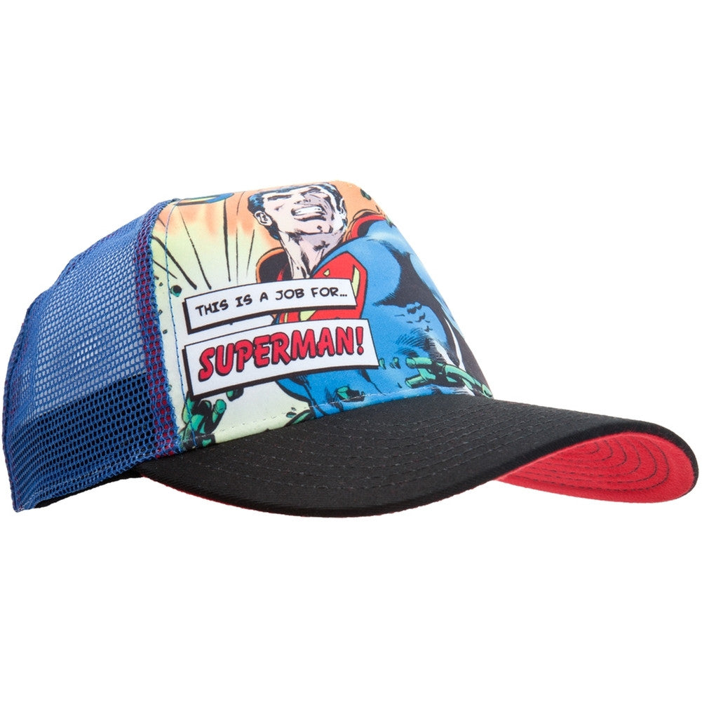 Superman - This Is A Job For Trucker Cap Trucker Caps Old Glory   