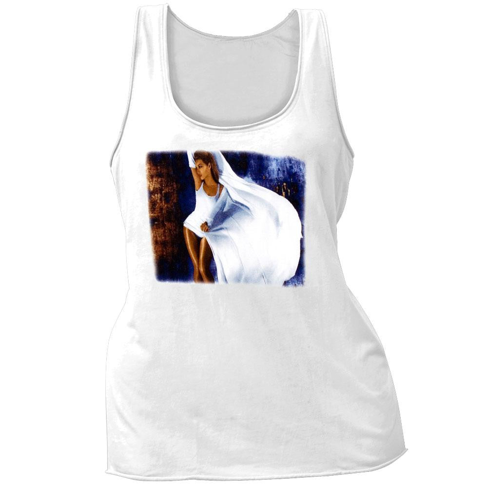 Beyonce - Silk Dress Juniors Tank Top Juniors Tank Tops Beyonce SM White