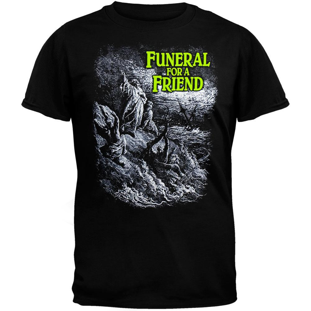 Funeral For A Friend - Shipwreck 07 Tour T-Shirt Men's T-Shirts Funeral For A Friend SM Black 