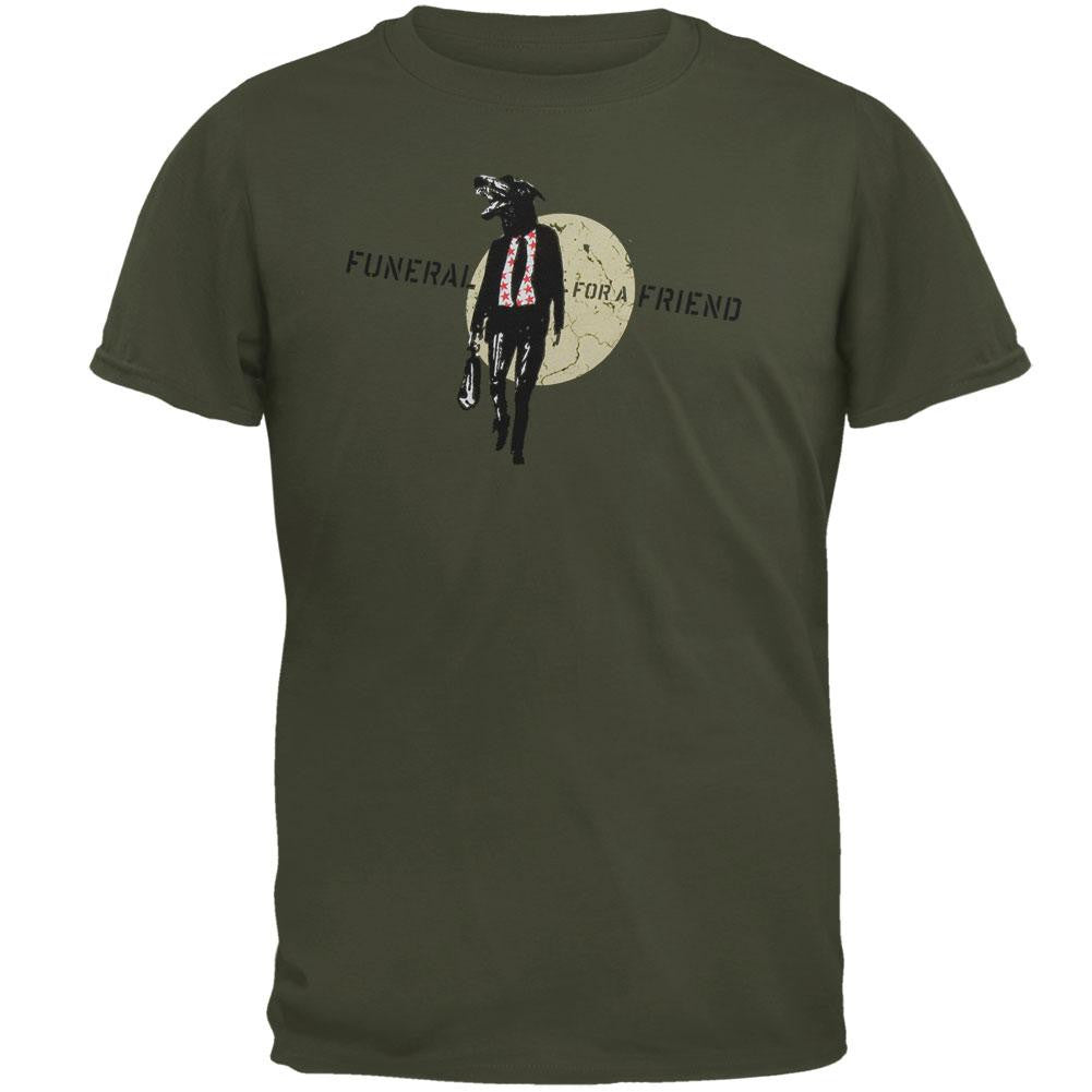 Funeral For A Friend - Wolf Head T-Shirt Men's T-Shirts Funeral For A Friend SM Green 