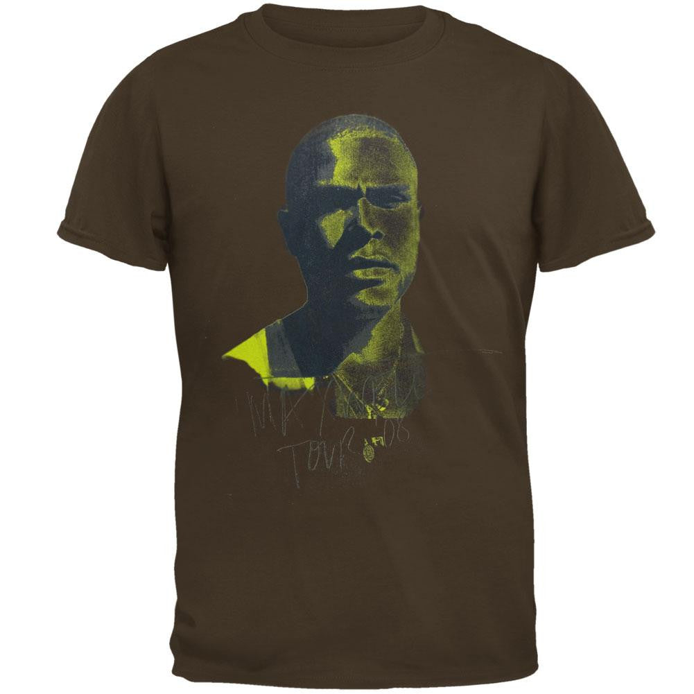 Maxwell - Glow Face 08 Tour T-Shirt Men's T-Shirts Maxwell LG Brown 