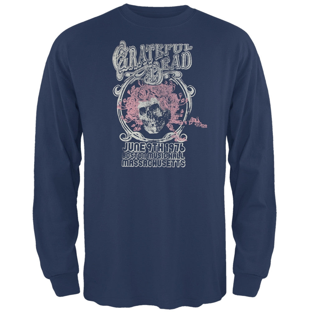 Grateful Dead - Boston Music Hall Long Sleeve T-Shirt Men's Long Sleeves Grateful Dead SM Dark Blue 