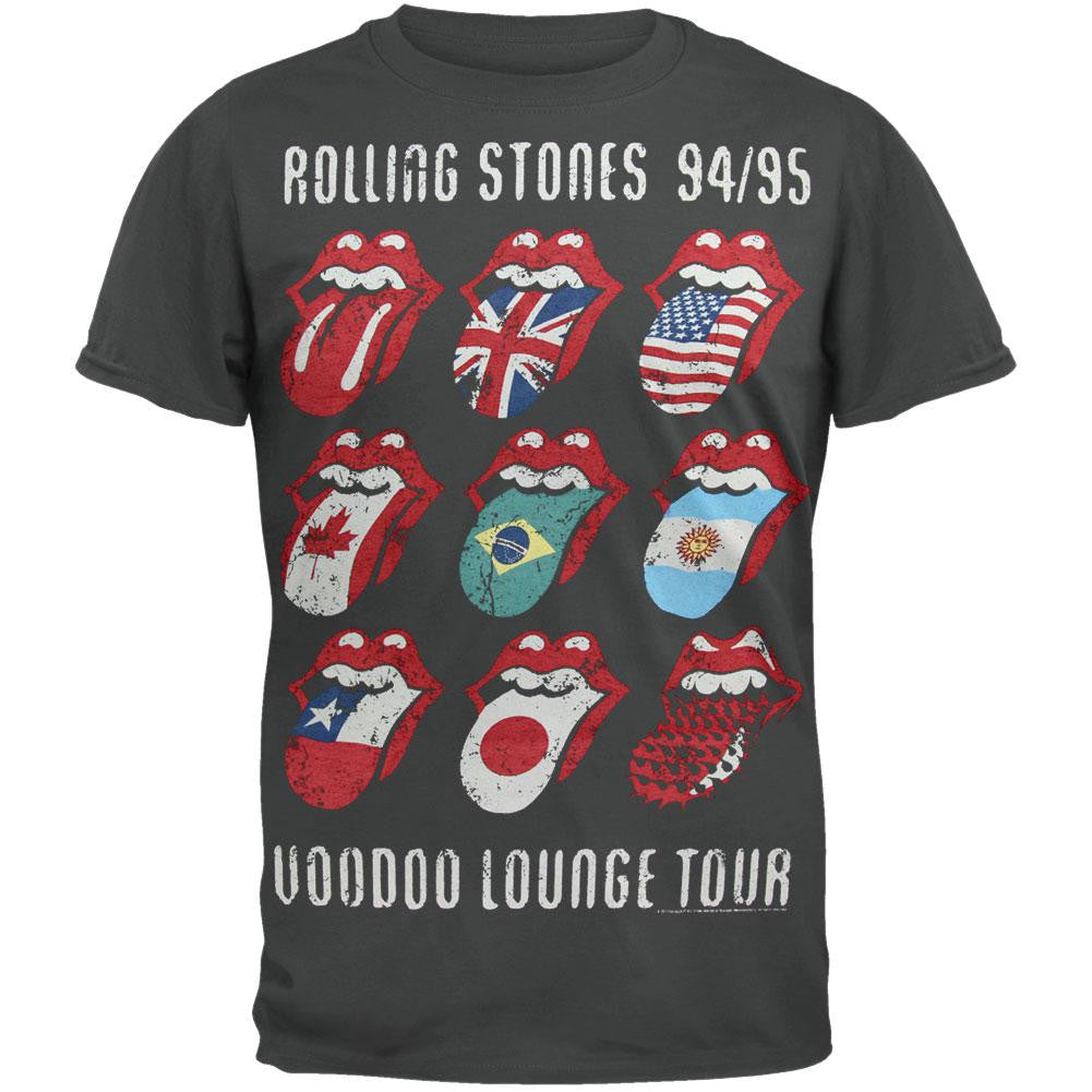 Rolling Stones - Voodoo Tongues Soft T-Shirt Men's T-Shirts Rolling Stones MD Grey 