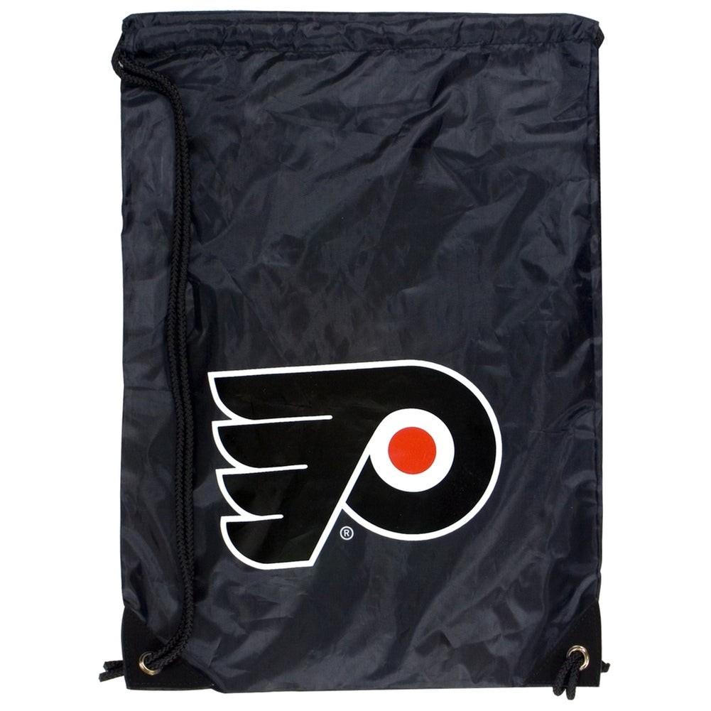 Philadelphia Flyers - Logo Nylon Black Backsack Backsacks Old Glory OS Black 