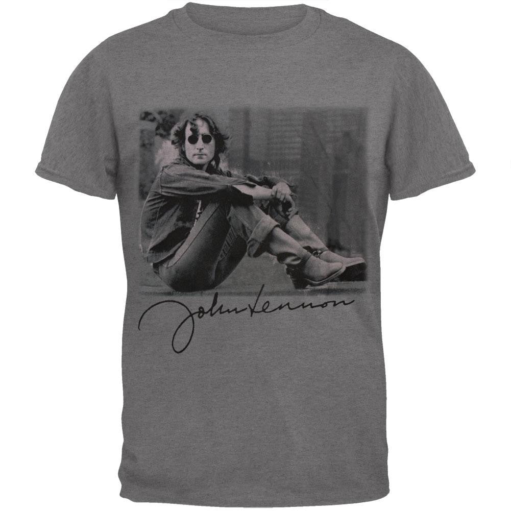 John Lennon - Walls & Bridges Soft T-Shirt Men's T-Shirts John Lennon SM Grey