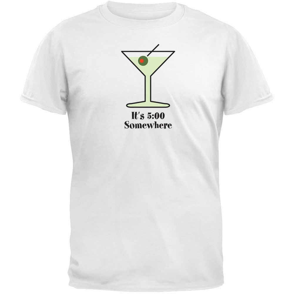 Happy Hour T-Shirt Men's T-Shirts Old Glory SM White 