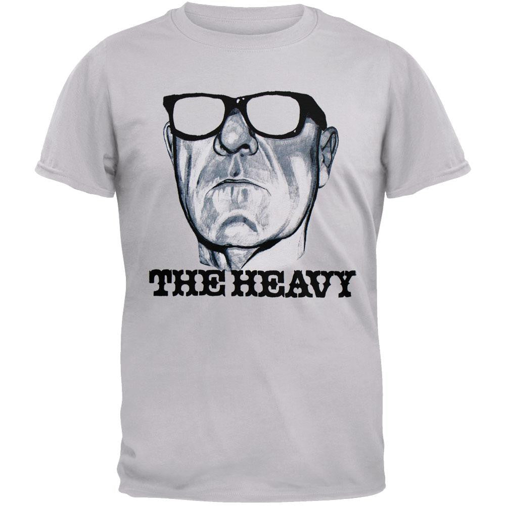 The Heavy - Man With Glasses T-Shirt Men's T-Shirts The Heavy MD Grey 