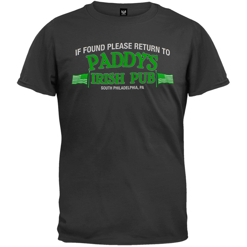 It's Always Sunny In Philadelphia - If Found Please Return T-Shirt Men's T-Shirts It's Always Sunny In Philadelphia 2XL Black 