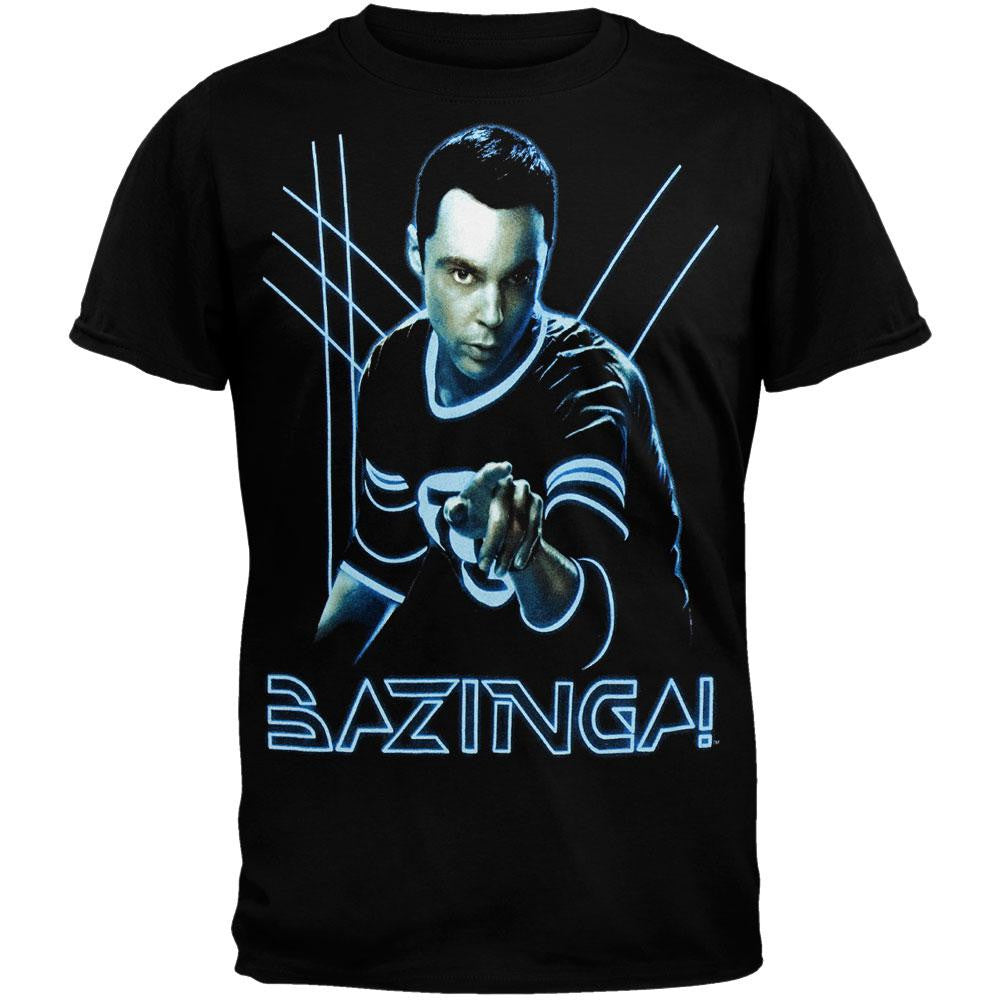 Big Bang Theory - Glowing Sheldon T-Shirt Men's T-Shirts Big Bang Theory SM Black 