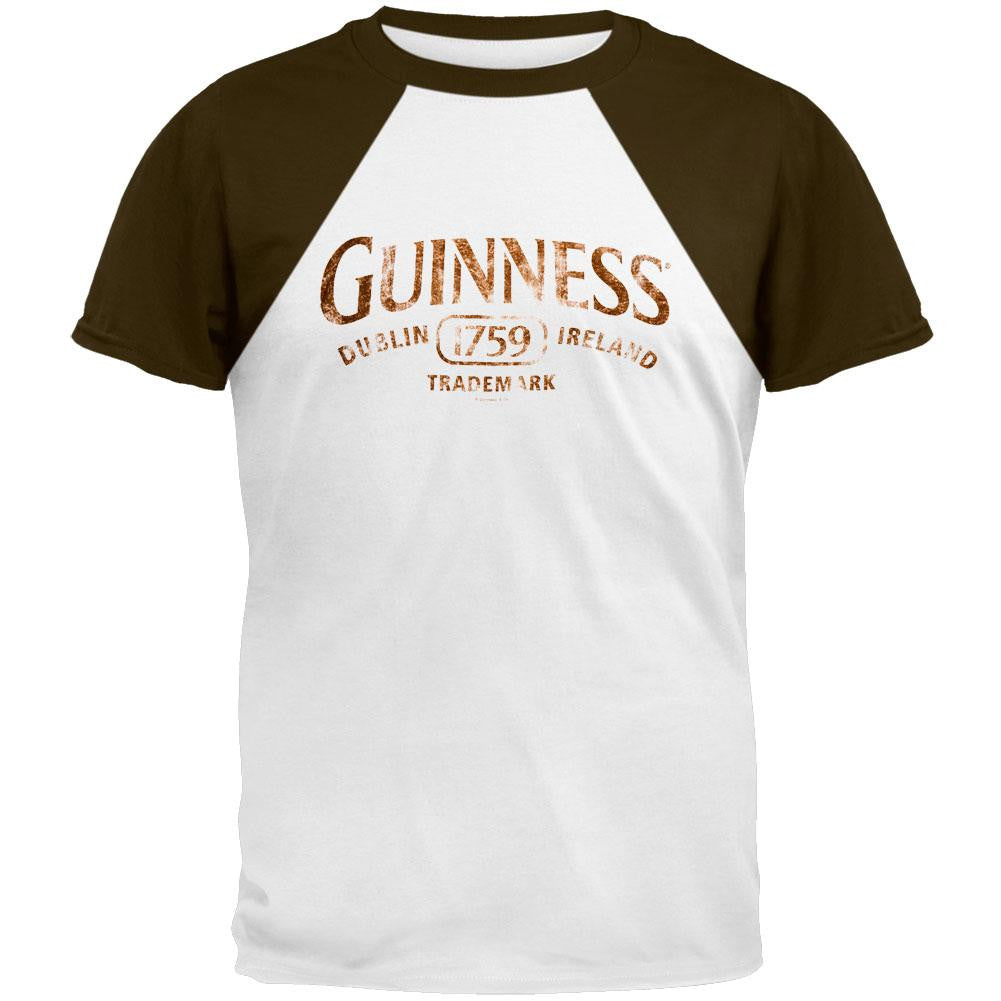 Guinness - Brown Ringer T-Shirt Men's T-Shirts Guinness 2XL White 