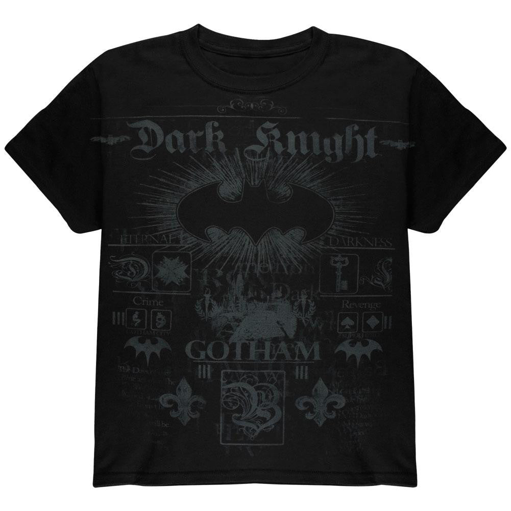 Batman - Bat Sunday Youth T-Shirt Youth T-Shirts Batman SM Black 