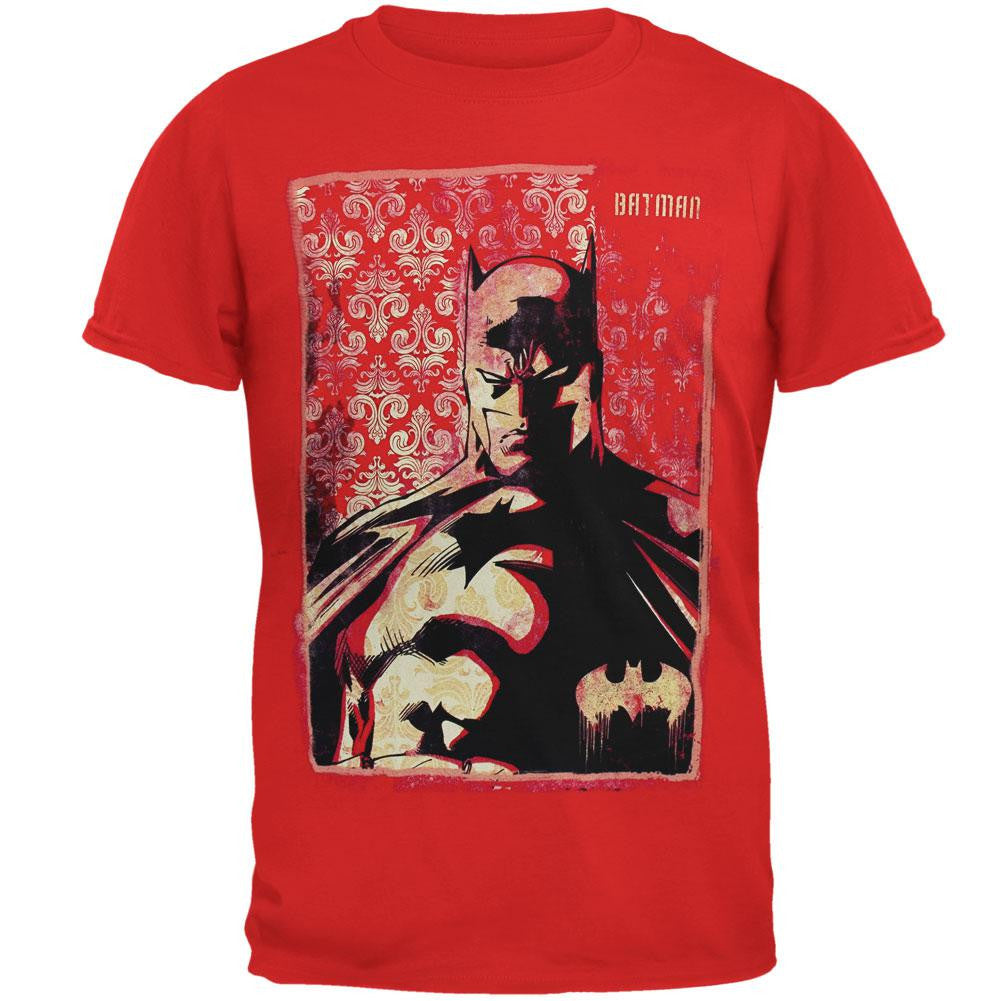 Batman - By Night T-Shirt Men's T-Shirts Batman SM Red 