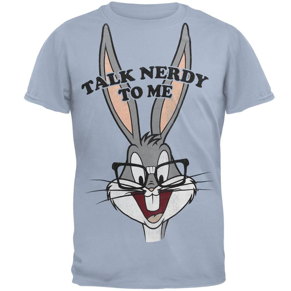 Looney Tunes - Talk Nerdy T-Shirt Men's T-Shirts Looney Tunes MD Blue 