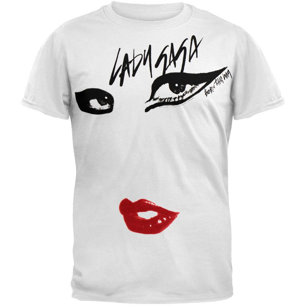 Lady Gaga - Just Eyes Soft T-Shirt Men's T-Shirts Lady Gaga LG White 