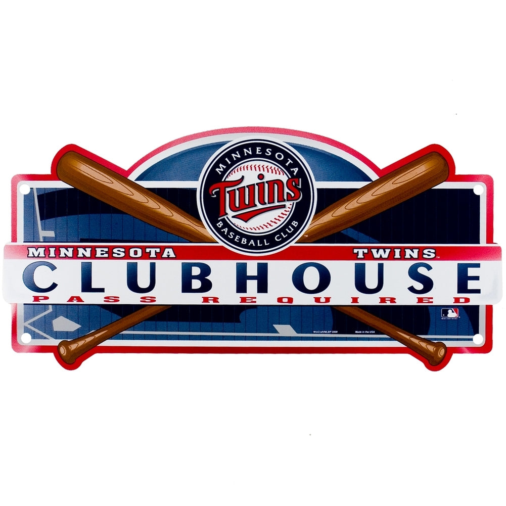 Minnesota Twins - Team Locker Room Sign Signs Old Glory OS Multicoloured 