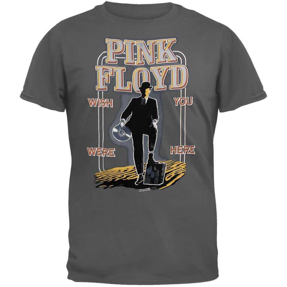 Pink Floyd - Wish You Were Here Grey T-Shirt Men's T-Shirts Pink Floyd SM Grey 