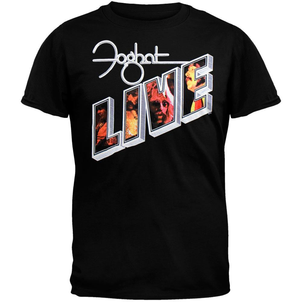 Foghat - Live T-Shirt Men's T-Shirts Foghat MD Black 