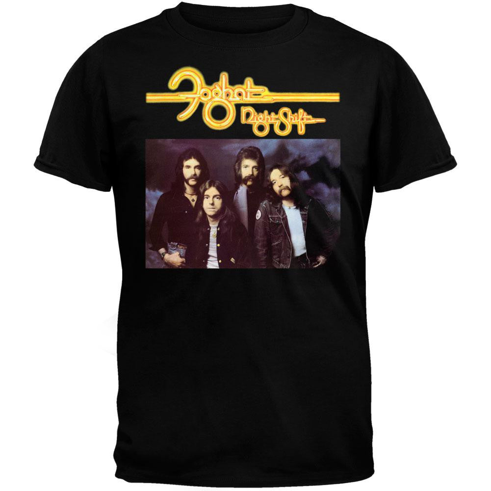 Foghat - Night Shift T-Shirt Men's T-Shirts Foghat LG Black 