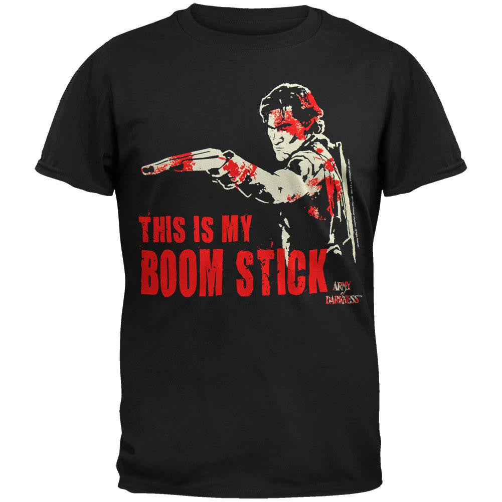 Army Of Darkness - Bloody Boom Stick T-Shirt Men's T-Shirts Army of Darkness SM Black 