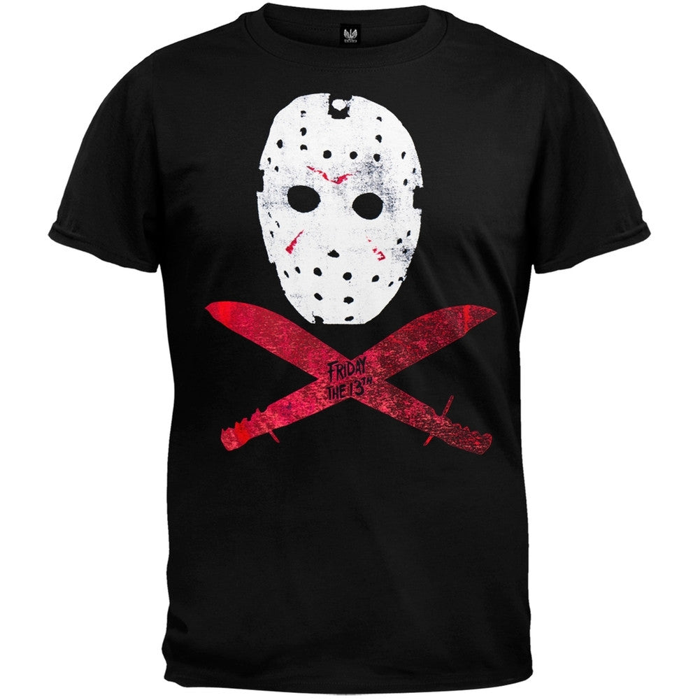 Friday The 13th - Jolly Jason Soft T-Shirt Men's T-Shirts Friday the 13th SM Black 