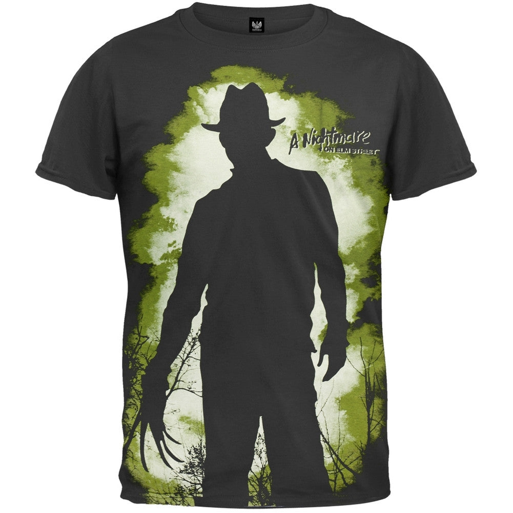 Nightmare On Elm Street - Silhouette Subway T-Shirt Men's T-Shirts Nightmare on Elm Street SM Black 