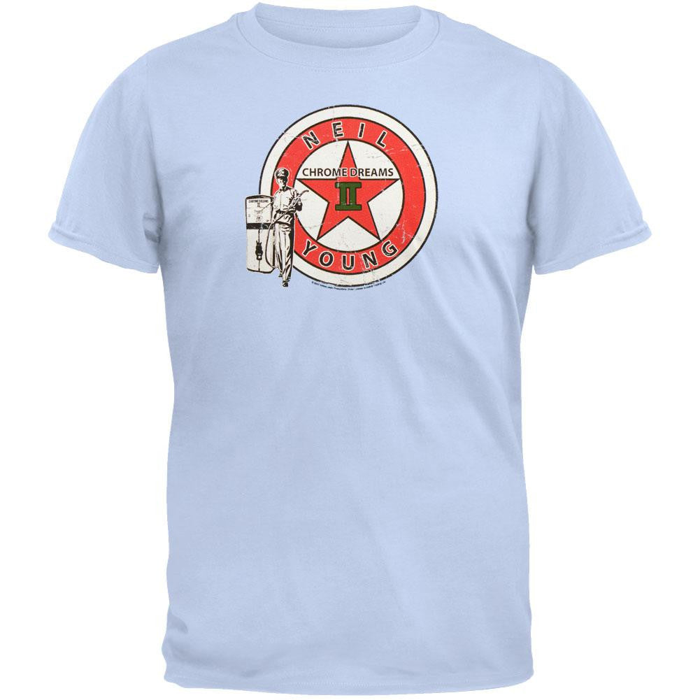 Neil Young - Chrome Dreams Soft T-Shirt Men's T-Shirts Neil Young SM Blue 