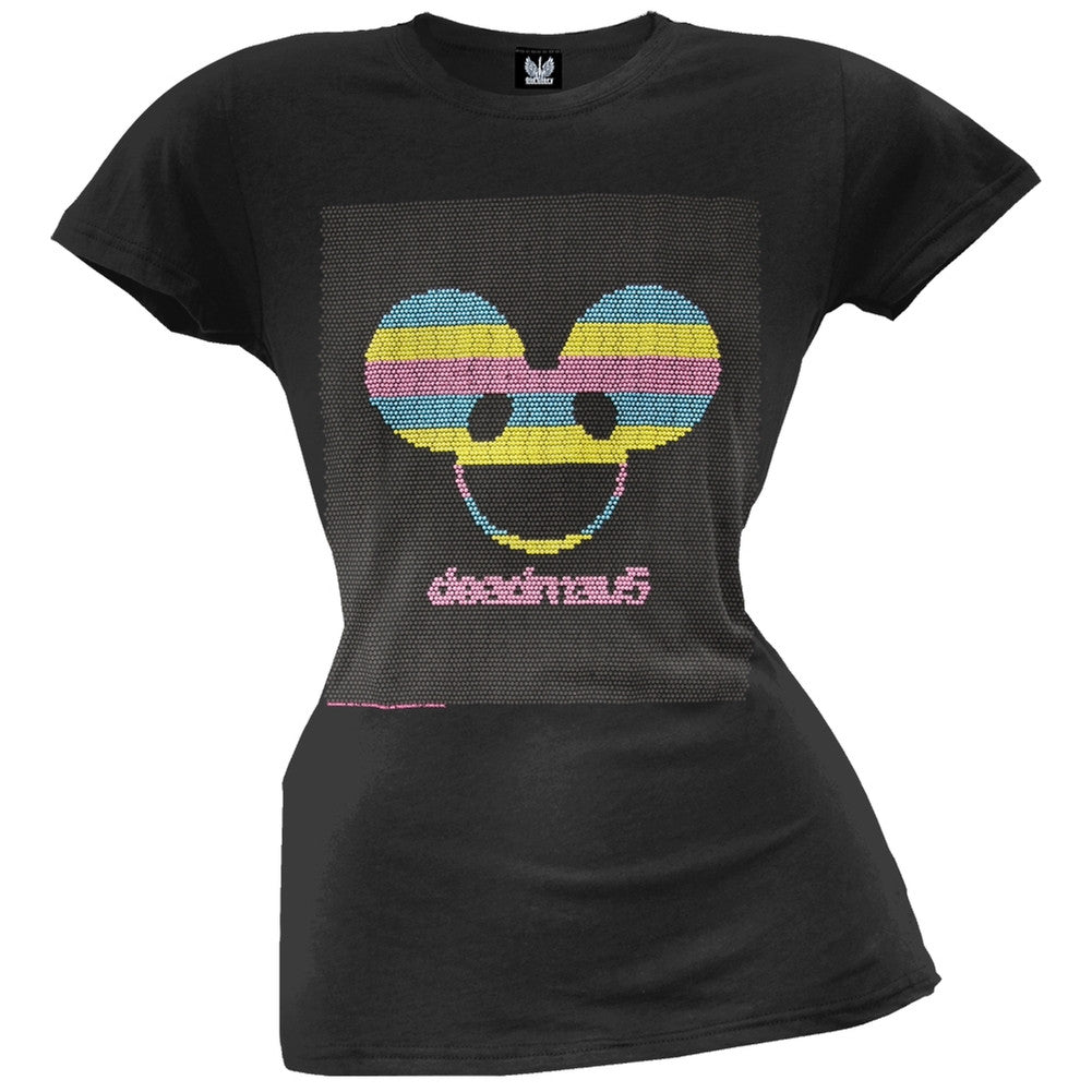 deadmau5 - Lite Bright Juniors T-Shirt Juniors T-Shirts Deadmau5   