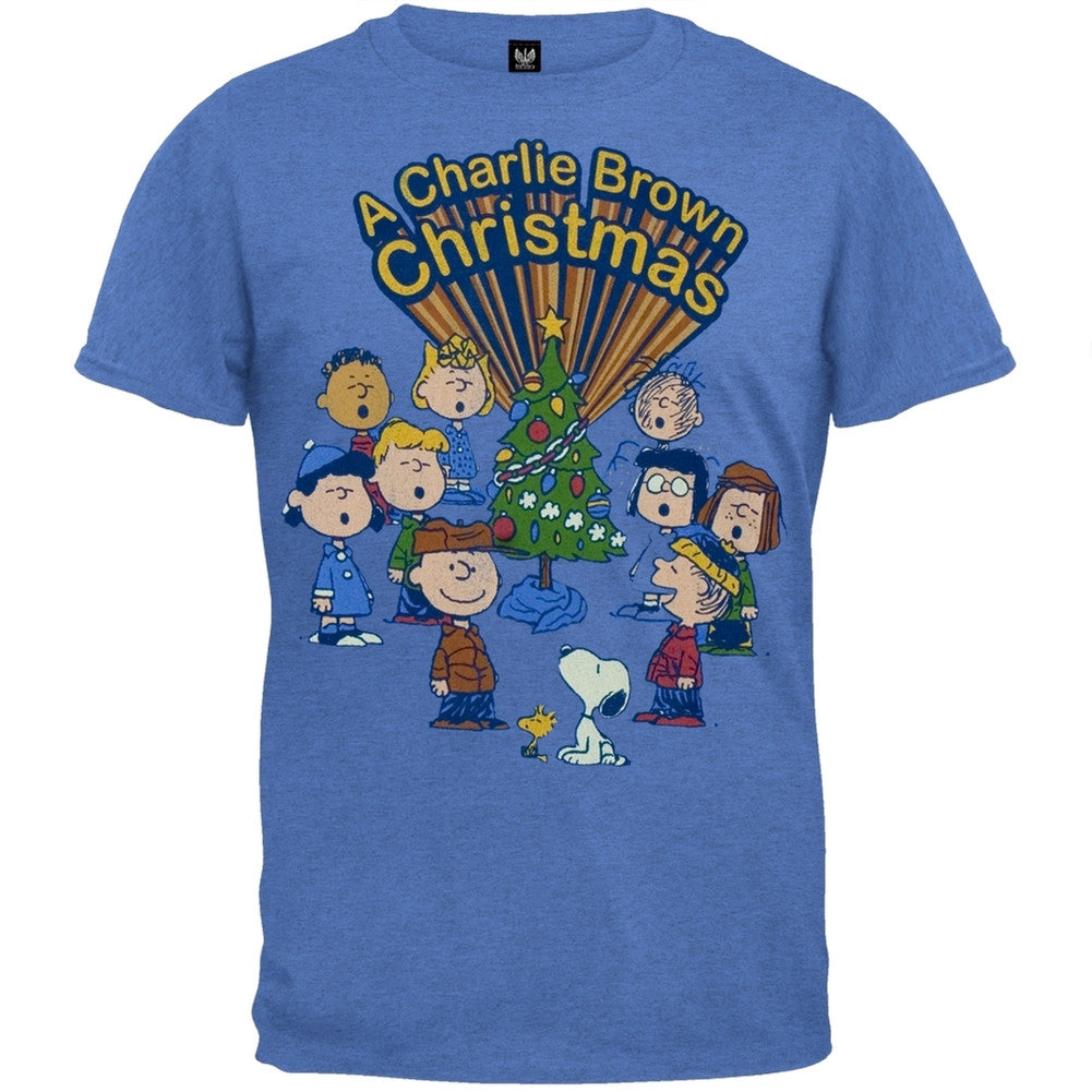 Peanuts - Retro Christmas Soft T-Shirt Men's T-Shirts Peanuts   