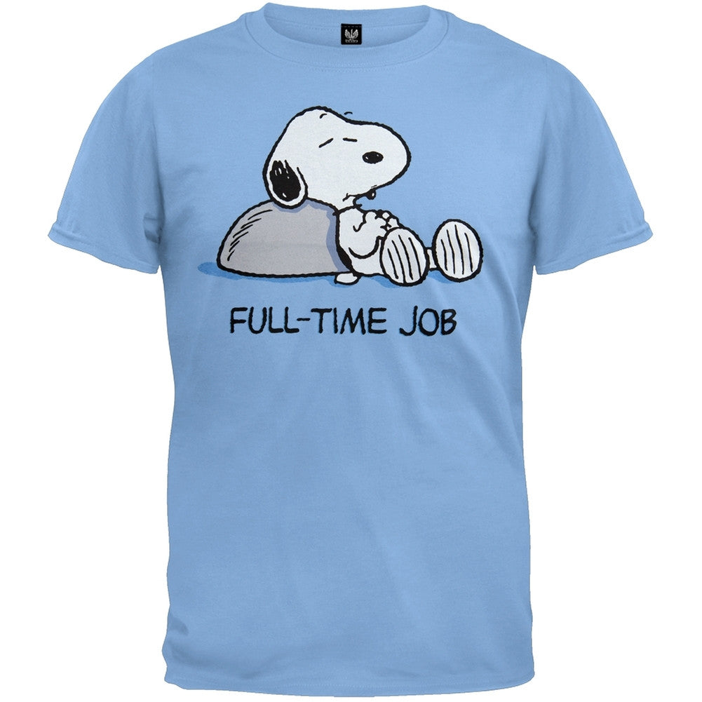 Peanuts - Full Time Job T-Shirt Men's T-Shirts Peanuts   