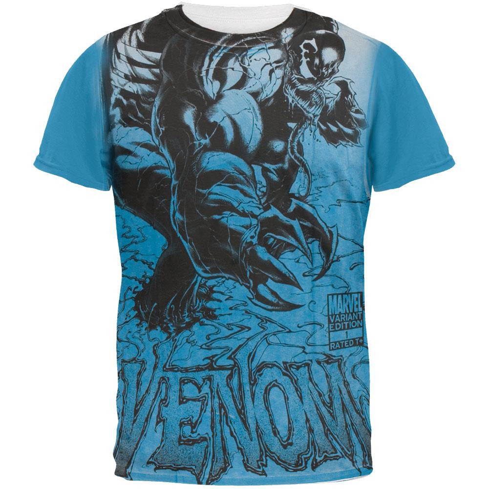 Spider-Man - VQ Sketch All-Over T-Shirt Men's T-Shirts Spider-Man 2XL Blue 